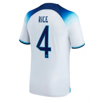 England Declan Rice #4 Hemmatröja VM 2022 Korta ärmar